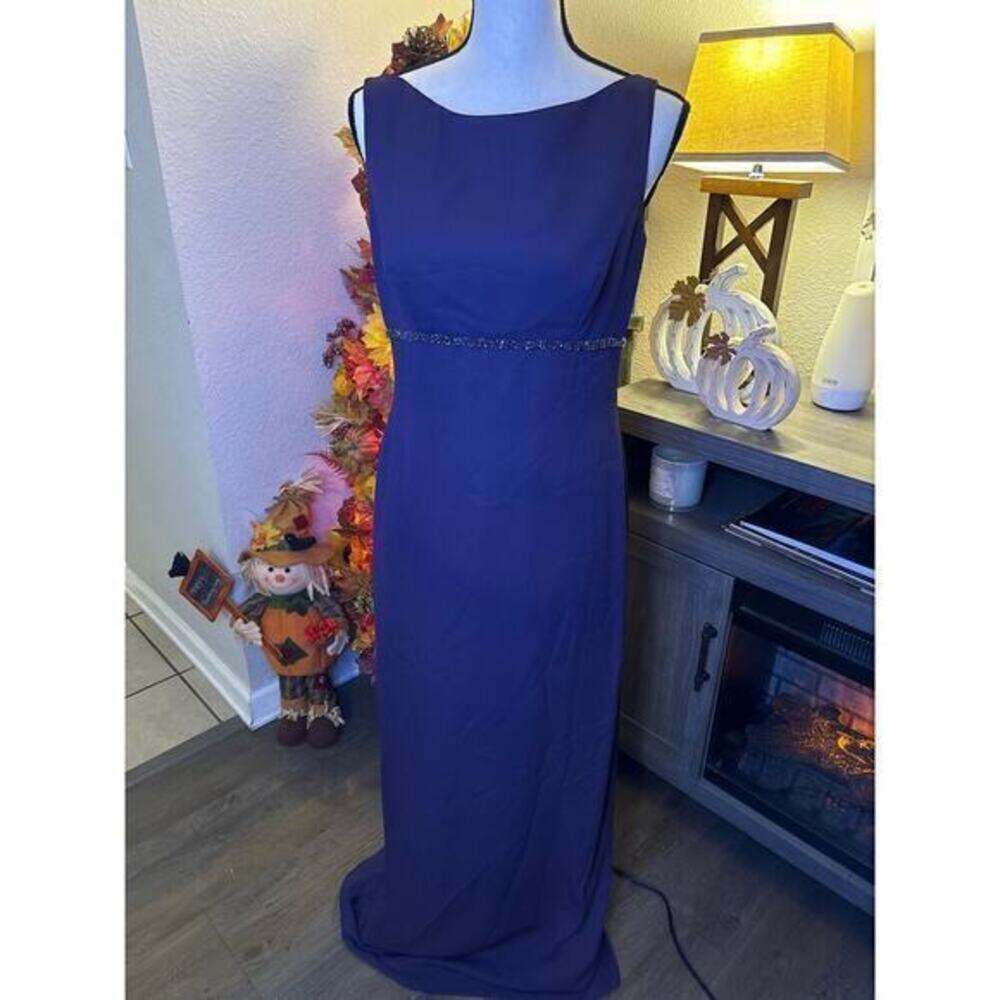 Alfreda Angelo‎ purple eggplant size 10 dress